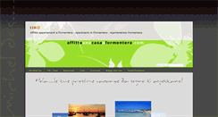 Desktop Screenshot of affittaunacasaaformentera.com